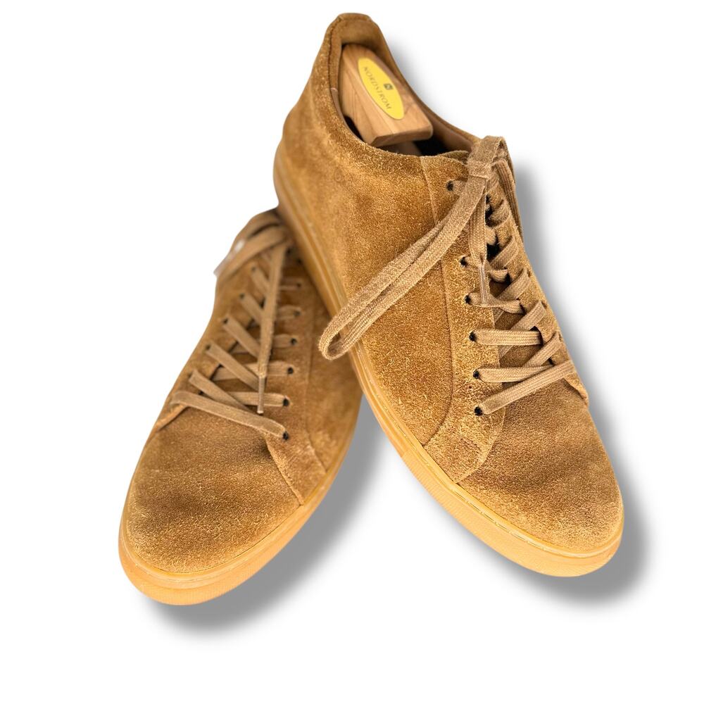 Thursday Boot Co Mens Size 10.5 Tan Suede Sneakers Handmade Excellent